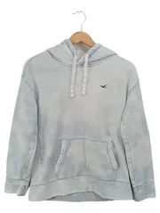 Vorschaubild 1 von Damen Kapuzenpullover Hoodie XXS Blau Farbverlauf Casual Sportlich