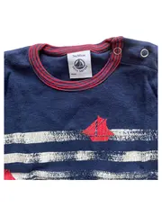 Vorschaubild 3 von Langarmshirt Jungen Gr. 60 Blau Maritim Boote Gestreift