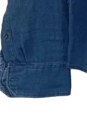 Vorschaubild 5 von Herren Jeansjacke Blau Gr. 50/L Casual Baumwolle Uni Langarm