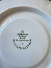 Vorschaubild 2 von Unterteller Teller Weiß Klassisch Strukturmuster Porzellan