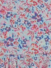 Vorschaubild 3 von Mädchen Freizeitkleid Blumenmuster Gr. 92 Mehrfarbig Casual Baumwolle
