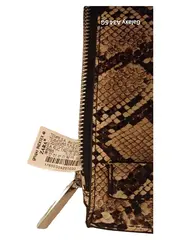 Vorschaubild 7 von Gürteltasche Schlangenmuster Damen Crossbody Braun Beige NEU