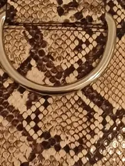 Vorschaubild 3 von Gürteltasche Schlangenmuster Damen Crossbody Braun Beige NEU