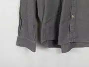 Vorschaubild 5 von Herren Freizeithemd Langarm Grau Gr. 2XL Baumwolle Casual
