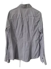 Vorschaubild 2 von Damen Hemdbluse gestreift Gr. 38 Baumwolle Casual Langarm