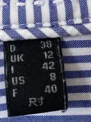 Vorschaubild 8 von Damen Hemdbluse gestreift Gr. 38 Baumwolle Casual Langarm