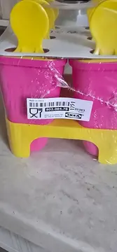 Vorschaubild 1 von Eisform Eis am Stiel Form 6 Stück Kunststoff Pink Freizeit