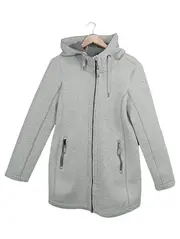 Vorschaubild 1 von Damen Sweatjacke Kapuzenjacke Grau Gr. 40;L