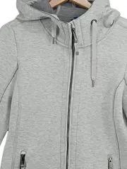 Vorschaubild 2 von Damen Sweatjacke Kapuzenjacke Grau Gr. 40;L