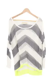 Vorschaubild 1 von Damen Pullover 36/S Mehrfarbig Lochmuster Chevron Casual