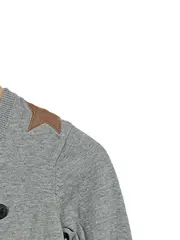 Vorschaubild 4 von Damen Strickkleid Grau Gr. 36/S Baumwolle Casual Freizeit