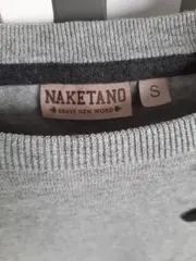 Vorschaubild 2 von Damen Strickkleid Grau Gr. 36/S Baumwolle Casual Freizeit