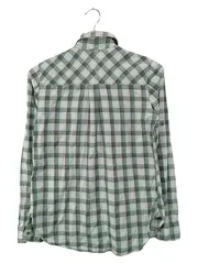 Vorschaubild 2 von Hemdbluse Damen Grün Kariert Casual Gr. 36/S Baumwolle