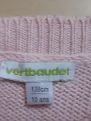 Vorschaubild 3 von Strickjacke Mädchen Gr. 138 Rosa Casual Baumwolle