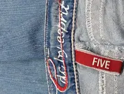 Vorschaubild 3 von Damen Jeans Slim Fit W26/32 Blau Casual Stretch Denim