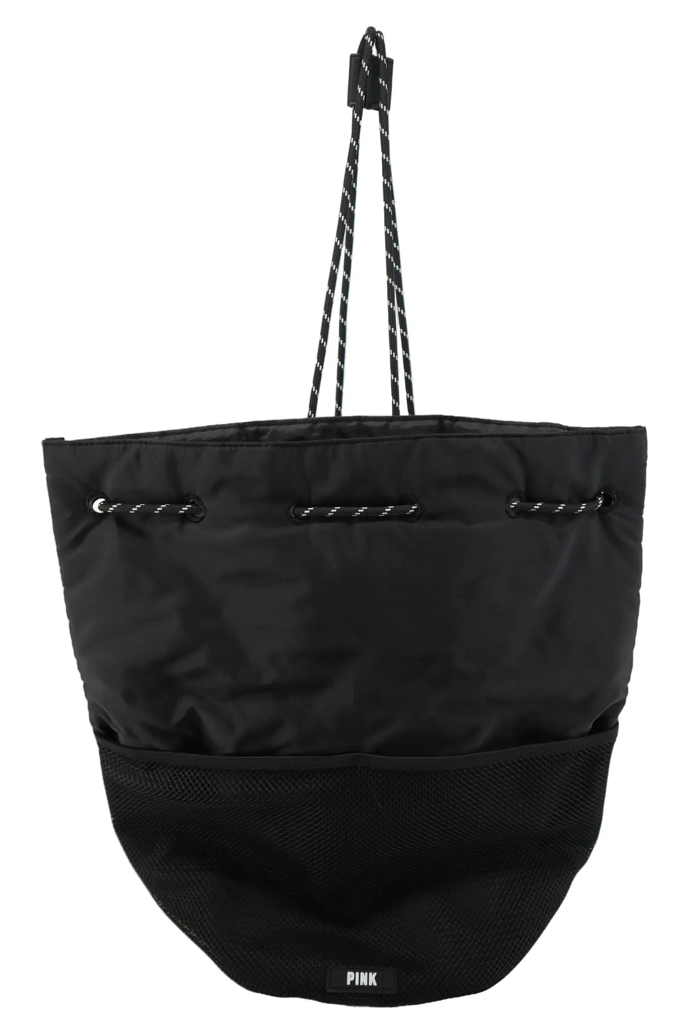 PINK ITALY Rucksack Damen Schwarz Casual Urban Sportbeutel Tasche Groß 40x38cm