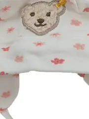 Vorschaubild 2 von Baby Mütze Kinder Weiß Baumwolle mit Teddy Applikation