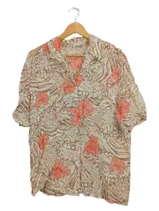 Vorschaubild 1 von Damen Bluse Blumenmuster Gr. 42 XL Casual Kurzarm