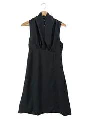 Vorschaubild 1 von St. Martins Damen Kleid Gr. 36/S Schwarz Elegant Wasserfallkragen Festlich