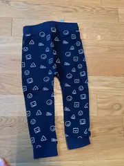 Vorschaubild 2 von Kinder Jogginghose Gr. 86 Blau Casual mit Smileys & Muster