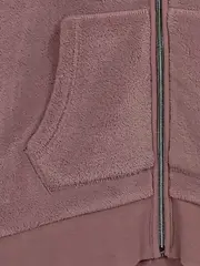 Vorschaubild 2 von Mädchen Fleecejacke Gr. 164 Rosa mit Kapuze Casual