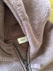 Vorschaubild 4 von Mädchen Fleecejacke Gr. 164 Rosa mit Kapuze Casual