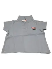 Vorschaubild 1 von Poloshirt Kurzarm Blau Uni Logo-Print Gr. 68 Baumwolle