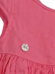 Vorschaubild 3 von Mädchen Sommerkleid Pink Leinen Gr. 95/98 Casual