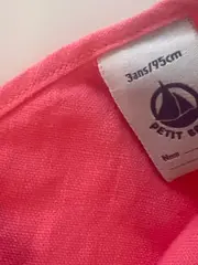 Vorschaubild 5 von Mädchen Sommerkleid Pink Leinen Gr. 95/98 Casual