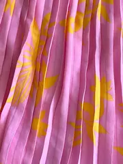 Vorschaubild 2 von Faltenrock Damen Pink Gr. 36/S Feminin Plissee Midirock
