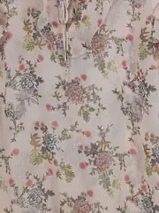 Vorschaubild 4 von Taifun Damen Bluse Blumenmuster Rosa Gr. 38/M Rüschen Kurzarm