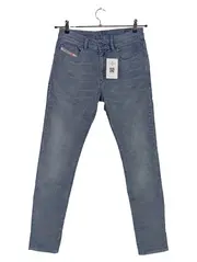 Vorschaubild 1 von D-Strukt Cordhose Herren Grau W28 Slim Fit Stretch Baumwolle