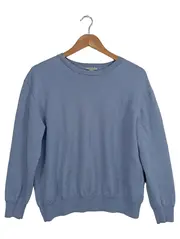 Vorschaubild 1 von Damen Pullover Gr. 40/L Basic Blau Wolle