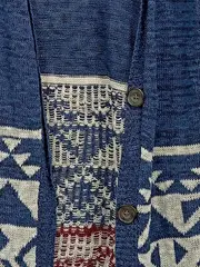 Vorschaubild 3 von Damen Strickjacke Ethno-Muster Casual Mehrfarbig Gr. XS/S