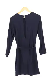 Vorschaubild 2 von Etuikleid Damen 38/M Blau Elegant Business Bindegürtel Cut-Out