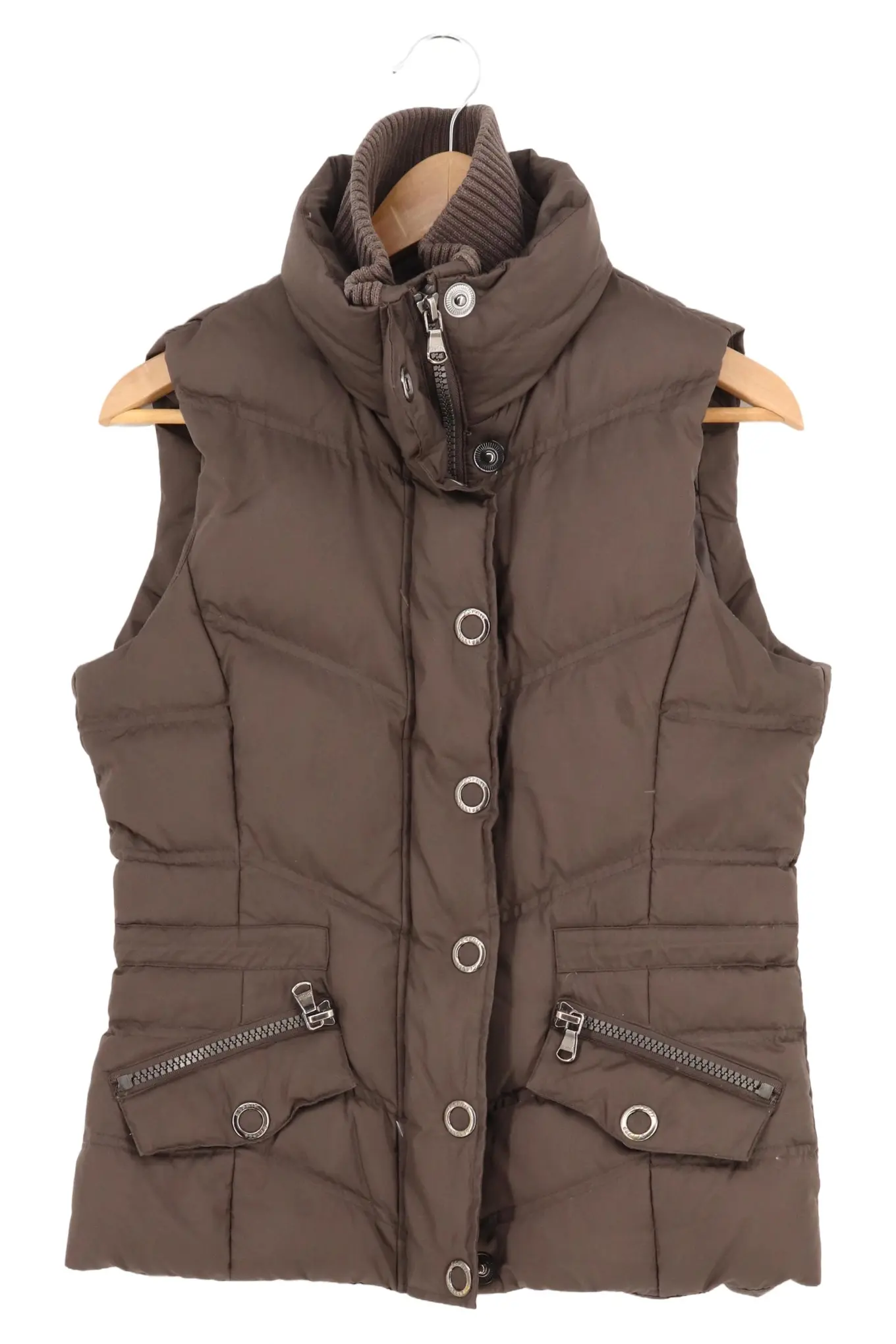 ESPRIT DE CORP Damen Steppweste Gr. 34/XS Braun Casual Outdoor