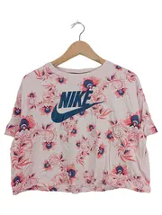 Vorschaubild 1 von Damen T-Shirt Pink Blumenmuster Sportlich Kurzarm Gr. 38/M
