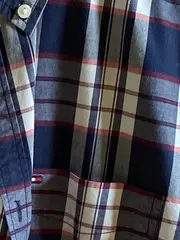 Vorschaubild 3 von Herren Freizeithemd Kurzarm Kariert Blau Weiß Rot Gr. 38/M