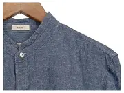 Vorschaubild 2 von Herren Freizeithemd Blau L Casual Slim Fit