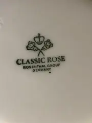 Vorschaubild 4 von Classic Rose Tasse Untertasse Porzellan Weiß Blumenmuster 7cm