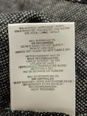 Vorschaubild 5 von Damen Strickkleid 36/S Kariert Schwarz Midi Elegant