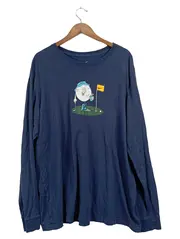 Vorschaubild 1 von Herren Langarmshirt Golf Motiv Blau XXL Baumwolle Sportlich