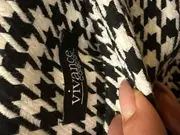 Vorschaubild 5 von Damen Faltenrock Gr. 38 Hahnentritt Muster Schwarz Weiß Klassisch