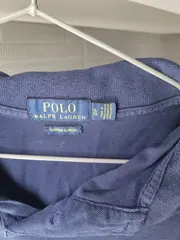 Vorschaubild 2 von Herren Poloshirt Blau Gr. XL Kurzarm Baumwolle Casual