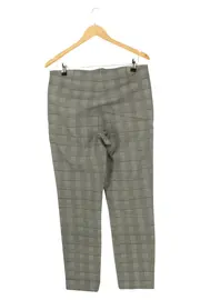 Vorschaubild 2 von Stoffhose Damen Gr. 42 Grau Kariert Business Klassisch Reißverschluss