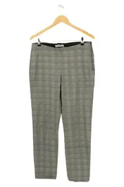 Vorschaubild 1 von Stoffhose Damen Gr. 42 Grau Kariert Business Klassisch Reißverschluss