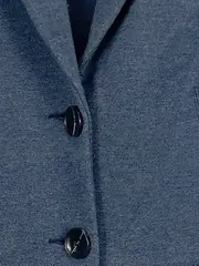 Vorschaubild 3 von Blazer Damen Blau Gr. 38 Langarm Melierter Modern