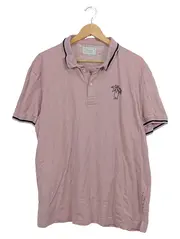 Vorschaubild 1 von Herren Poloshirt Gr. 46/S Rosa Casual Palmenstickerei