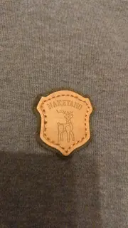 Vorschaubild 3 von Hoodie Damen Kapuzenpullover Gr. M Blau Meliert Lederdetails