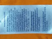 Vorschaubild 4 von T-Shirt Herren Gr. S Orange Logo-Print Baumwolle